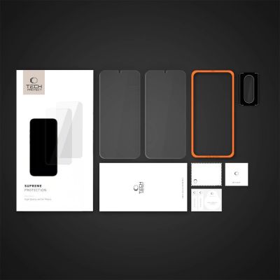 7. Szkło hartowane Tech-Protect Supreme Easy 3-pack na Samsung Galaxy A17 4G / 5G