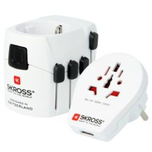 Skross PRO – World & USB Biały