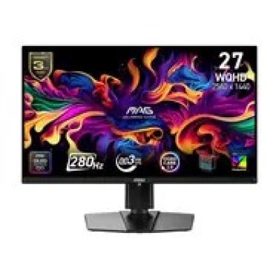 MSI MAG 271QP QD-OLED X28 monitor komputerowy 67,3 cm (26.5") 2560 x 1440 px Wide Quad HD Czarny
