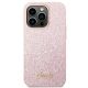 3. Etui Guess Glitter Script na iPhone 14 Pro - różowe