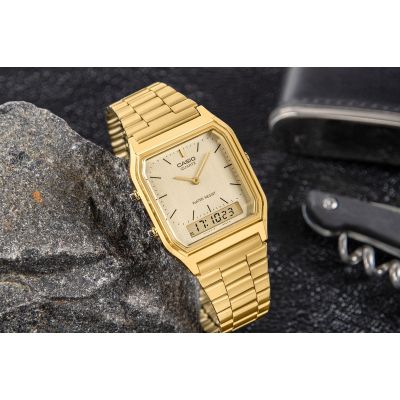 5. Zegarek Męski CASIO VINTAGE AQ-230GA-9DMQYES + BOX