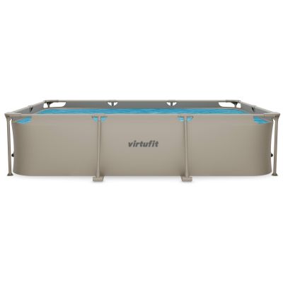 3. VIRTUFIT PROSTOKĄTNY BASEN 300 x 210 CM Z POMPĄ FILTRUJĄCĄ BEŻOWY