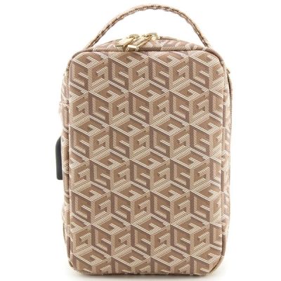 3. Torba Guess GCube Stripes - brązowa