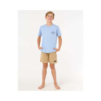 4. Koszulka dziecięca RIP CURL STAPLE TEE - BOY niebieska