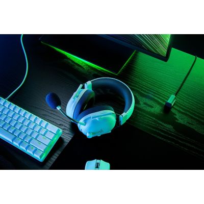 3. Razer BlackShark V2 Pro Zestaw słuchawkowy Bezprzewodowy Opaska na głowę Gaming Bluetooth Biały