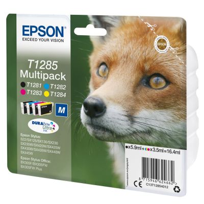 2. Epson Fox Multipack 4-kolorowy T1285 DURABrite Ultra Ink