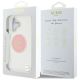 8. Etui Guess IML Metal Colored Circle Classic Logo MagSafe na iPhone 16 - różowe