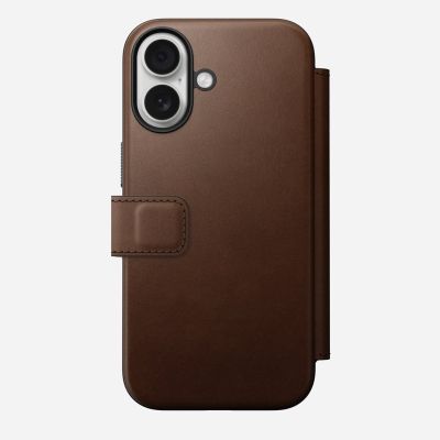 4. Nomad NM014209858 pokrowiec na telefon komórkowy 16 cm (6.3") Folio Brązowy