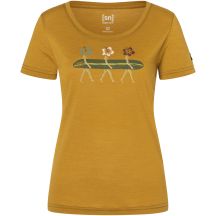 Koszulka damska SUPER.NATURAL W Surfing Flowers Tee żółta