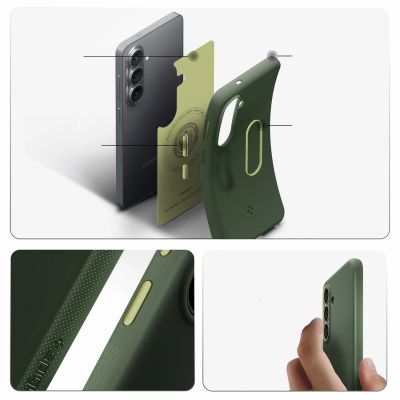 15. Etui Spigen Nano Pop Mag MagSafe na Samsung Galaxy S26 - zielone