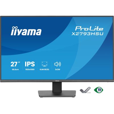 4. iiyama ProLite X2793HSU-B1 monitor komputerowy 68,6 cm (27") 1920 x 1080 px Full HD LED Czarny