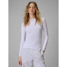 Longsleeve slim gładki damski 4F 4FRSS26TLONF658-10S