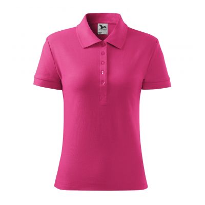3. Koszulka polo Malfini Cotton W MLI-21340 czerwień purpurowa