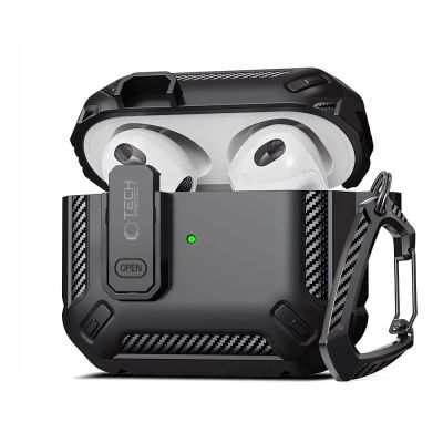 Etui Tech-Protect X-Carbo na AirPods Pro 1 / 2 - czarne