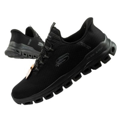 Skechers buty męskie sneakersy Glide-Step wygodne lekkie Slip-Ins czarne