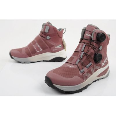 8. Aku buty damskie sportowe trekkingowe Furiosa BOA GTX Vibram modne różowe szare