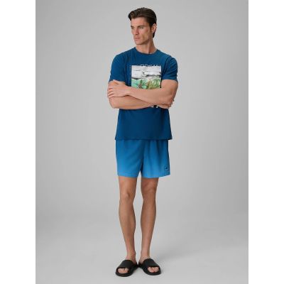 3. T-shirt regular z nadrukiem męski 4F 4FRSS26TTSHM4304-46S