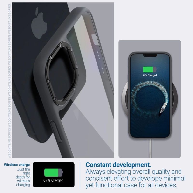 9. Etui Caseology Skyfall na iPhone 14 Plus - czarny mat