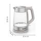 3. Tefal Glass Kettle KI605B30 czajnik elektryczny 1,7 l 2200 W Szary, Srebrny, Przezroczysty