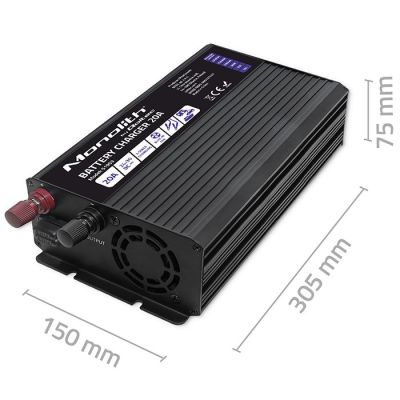9. Ładowarka inteligentna Monolith do akumulatorów LiFePO4 AGM GEL SLA 20A 24V