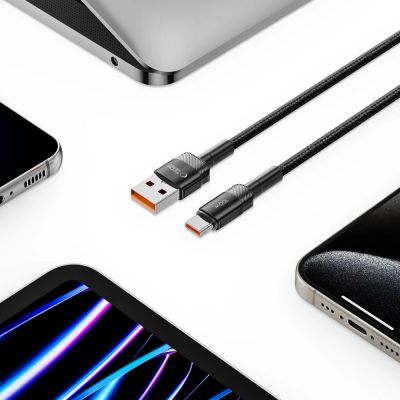 5. Kabel Tech-Protect UltraBoost Evo USB-C / USB-A 100W 5A 1m - czarny