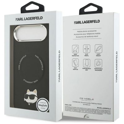 8. Etui Karl Lagerfeld Choupette Pin MagSafe do iPhone Air czarne