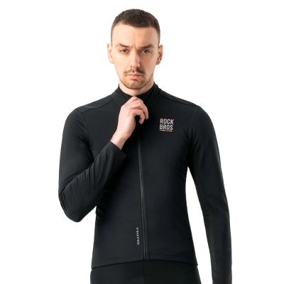 3. Bluza rowerowa Rockbros TLWT001 ROAD TO SKY wiatroszczelna ocieplana L - czarna