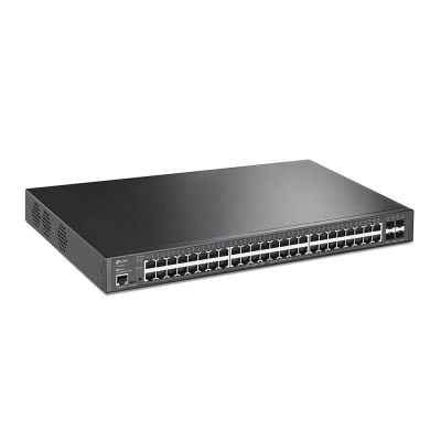 6. Switch TP-LINK TL-SG3452XP Zarządzalny L2+ JetStream, 48 portów gigabitowych PoE+, 4 sloty SFP+ 10GE