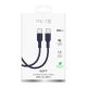 3. Kabel Puro ICON USB-C - USB-C 1,5m - granatowy