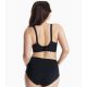 3. MOMCOZY YN46 bezszwowy biustonosz do karmienia Floral Support czarny 2XL