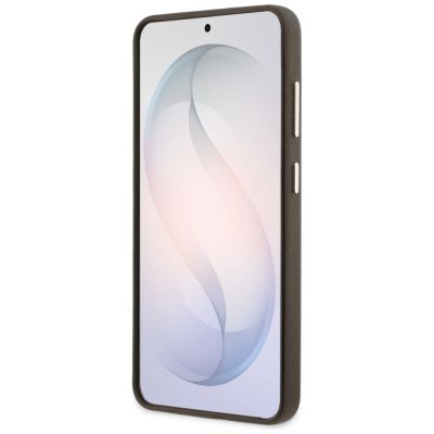 5. Etui Guess Grained Big 4G Metal Logo na Samsung Galaxy S26+ - brązowe