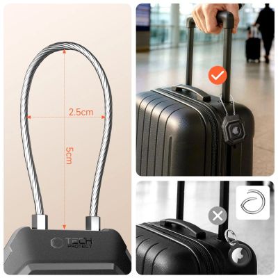 4. Etui Tech-Protect Kevlar Seal na Apple AirTag 1 / 2 - czarne