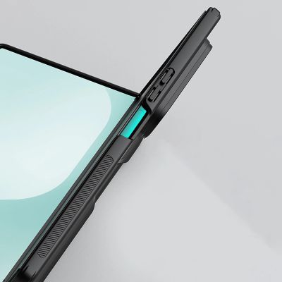 17. Etui Nillkin Super Frosted Shield Fold Magnetic na Samsung Galaxy Z Fold 7 kompatybilne z MagSafe - czarne