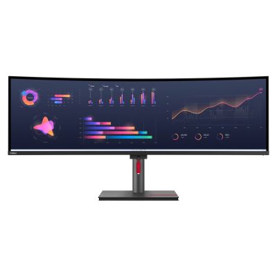 2. Lenovo ThinkVision P49w-30 monitor komputerowy 124,5 cm (49") 5120 x 1440 px Dual WQHD LED Czarny