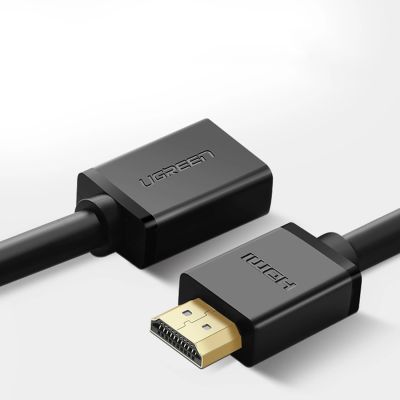 5. Kabel Ugreen HD107 10141 HDMI (męski) - HDMI (żeński) 4K 1m - czarny