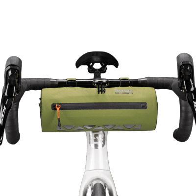 2. Torba rowerowa Rockbros AS-145 ROAD TO SKY na kierownicę wodoodporna 2 l - zielona