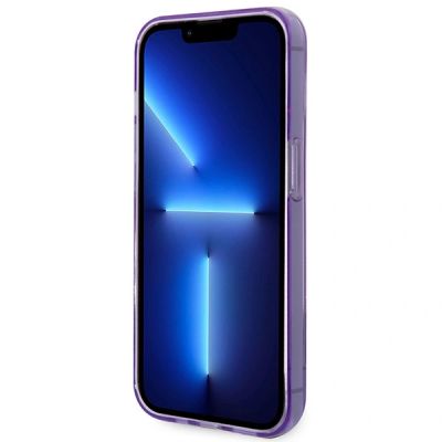 5. Etui Guess Translucent na iPhone 14 Pro Max - fioletowe