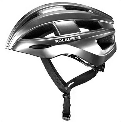 Kask rowerowy Rockbros ZK-013TI z wbudowaną lampką rozmiar uniwersalny 55-60cm - szary
