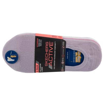 Skechers 5pk Microfiber Liner Socks S113836-PRLV Fioletowe 36-40
