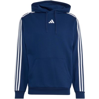 2. Bluza męska adidas Essentials 3-Stripes French Terry Hoodie granatowa KY4203