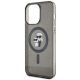 6. Etui Karl Lagerfeld Karl&Choupette Glitter MagSafe na iPhone 15 Pro Max - czarne