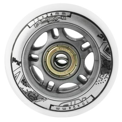 11. PU 70x24 82A BIAŁE (4 szt.) + ABEC-7 (8 szt.) ZESTAW NILS EXTREME