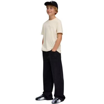 5. Koszulka dla dzieci Puma ESS Small No.1 Logo Centered Tee beżowa 692975 87