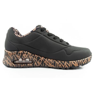 4. Skechers Uno-Loving Love buty sneakersy sportowe damskie modne czarne