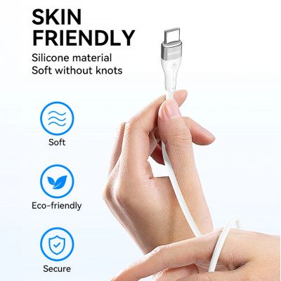8. Kabel Wozinsky WSTCC2 USB-C / USB-C PD 65W 2 m -biały