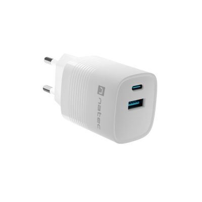 3. NATEC ŁADOWARKA RIBERA GAN 1X USB-A + 1X USB-C 30W BIAŁA NUC-2140