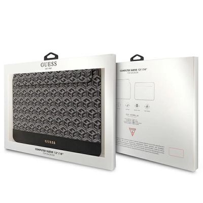 4. Pokrowiec Guess GCube Stripes na laptopa 14" - czarny