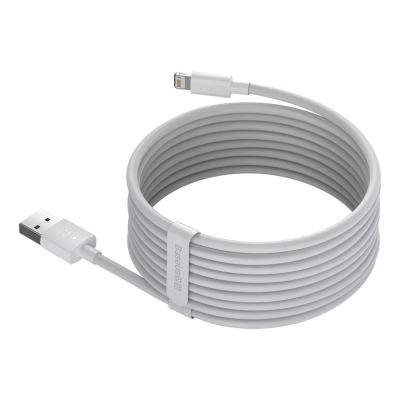 6. Baseus 2x kabel USB - Lightning szybkie ładowanie 1,5 m biały (TZCALZJ-02)