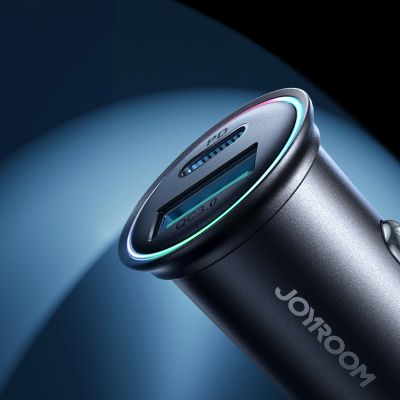 7. Mini ładowarka Joyroom JR-CCN04 60W USB-A USB-C - czarna