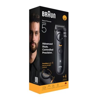 3. Braun BeardTrimmer 9 BT5520 trymer do brody Bateria 40 2 cm Mokry & Suchy Czarny